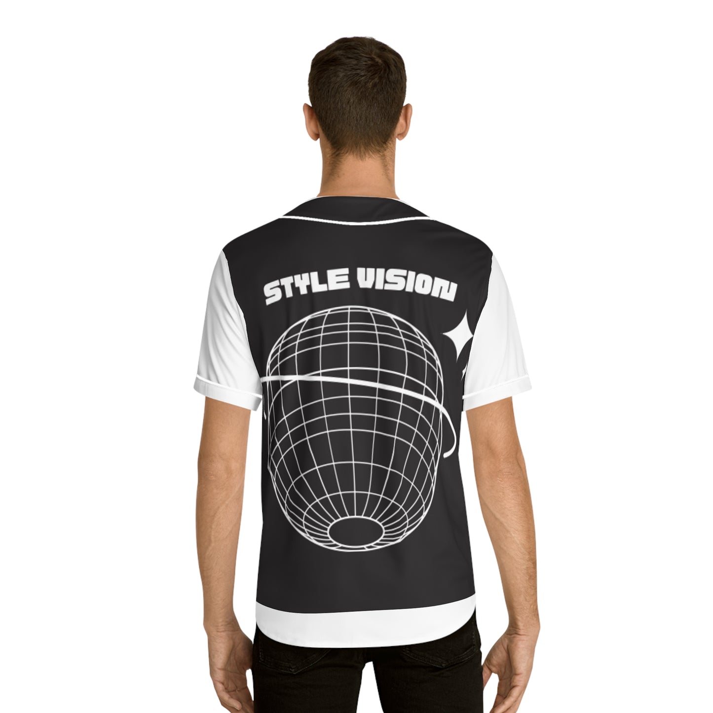 Trendy Men's Baseball Jersey - Sporty Style Vision, Casual Wear, Gifts for Athletes, Team Spirit, Summer Style