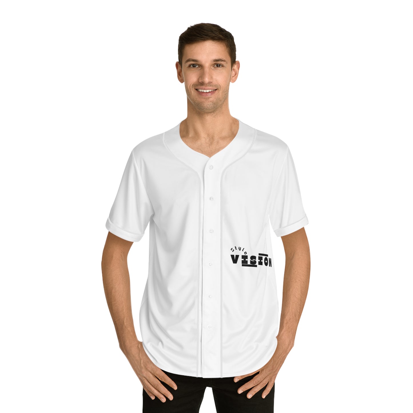 Trendy Men's Baseball Jersey - Sporty Style Vision, Casual Wear, Gifts for Athletes, Team Spirit, Summer Style