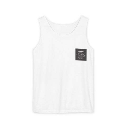 Copy of Copy of Garment-Dyed Unisex Tank Top, Trendy Summer Apparel, Casual Streetwear, Ideal for Festivals, Unique Graphic Tee, Gifts for Fashion Lovers