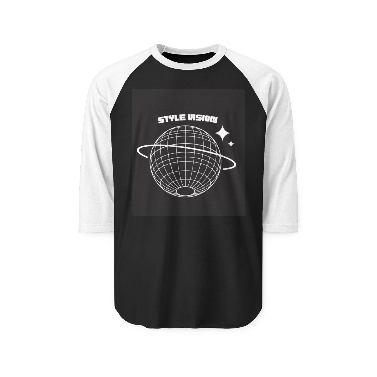 Cosmic Vibes Raglan Shirt - Unisex  Style Vision Tee for Casual Wear, Vintage Style, Festival Fashion, Gift for Astronomers, Graphic Tee