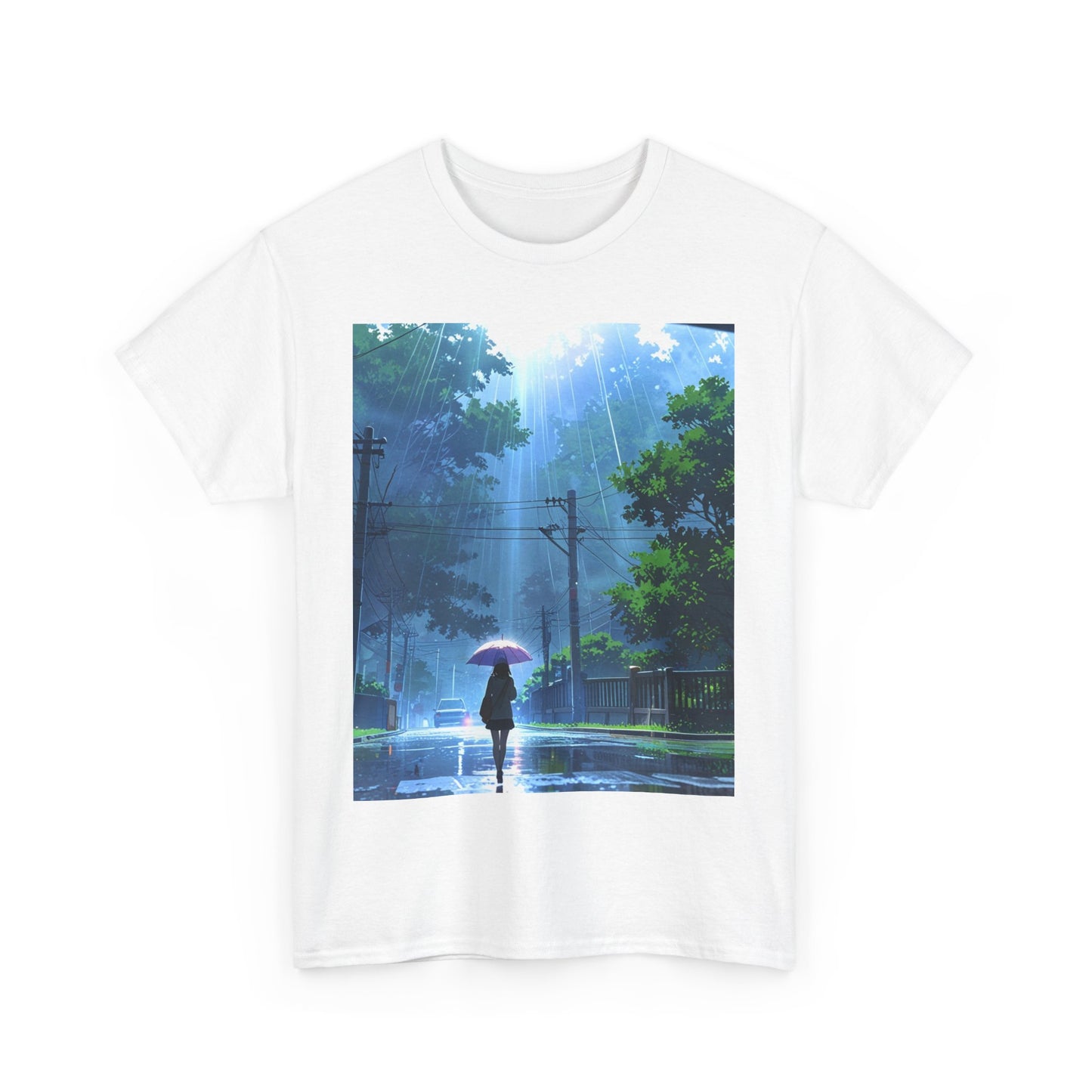 Aesthetic Rainy Day Unisex Tee, Cozy Casual Wear, Art Tee, Gifts for Nature Lovers, Summer Outfit, Streetwear Style, Inspirational