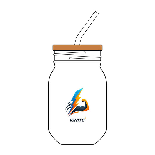 Sipper Glass with Straw, 16oz (Engraving)