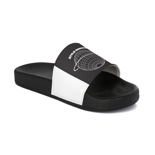 Cosmic Comfort Women's Slide Sandals, Space-Themed Footwear, Trendy Summer Slides, Perfect for Holidays, Beachwear, and Casual Outings